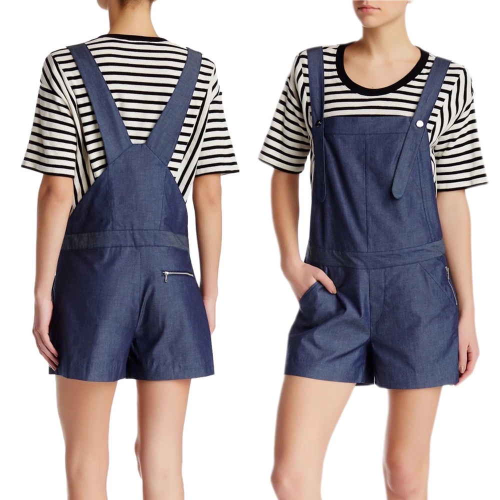Rebecca Mincoff Cotton Indigo Balearic Short Overall
